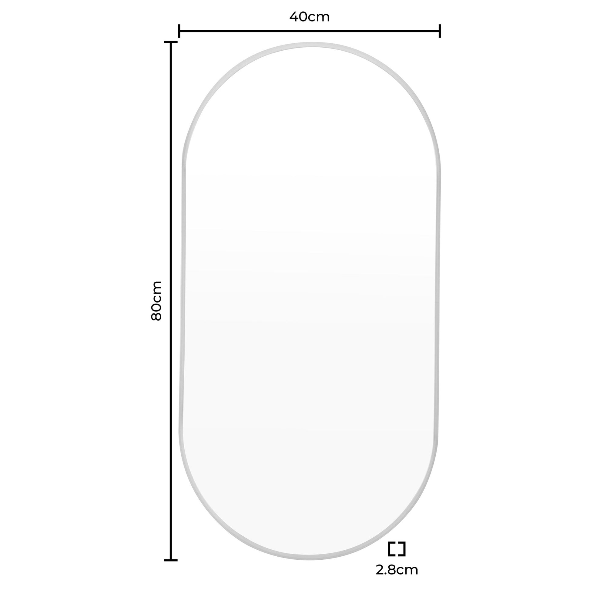 Oval Wall Mirror - Gold - DUSK