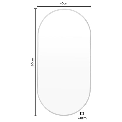 Oval Wall Mirror - Gold - DUSK