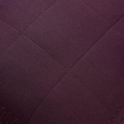Oxford 100% Pure Cotton Quilted Bedspread - Aubergine - DUSK