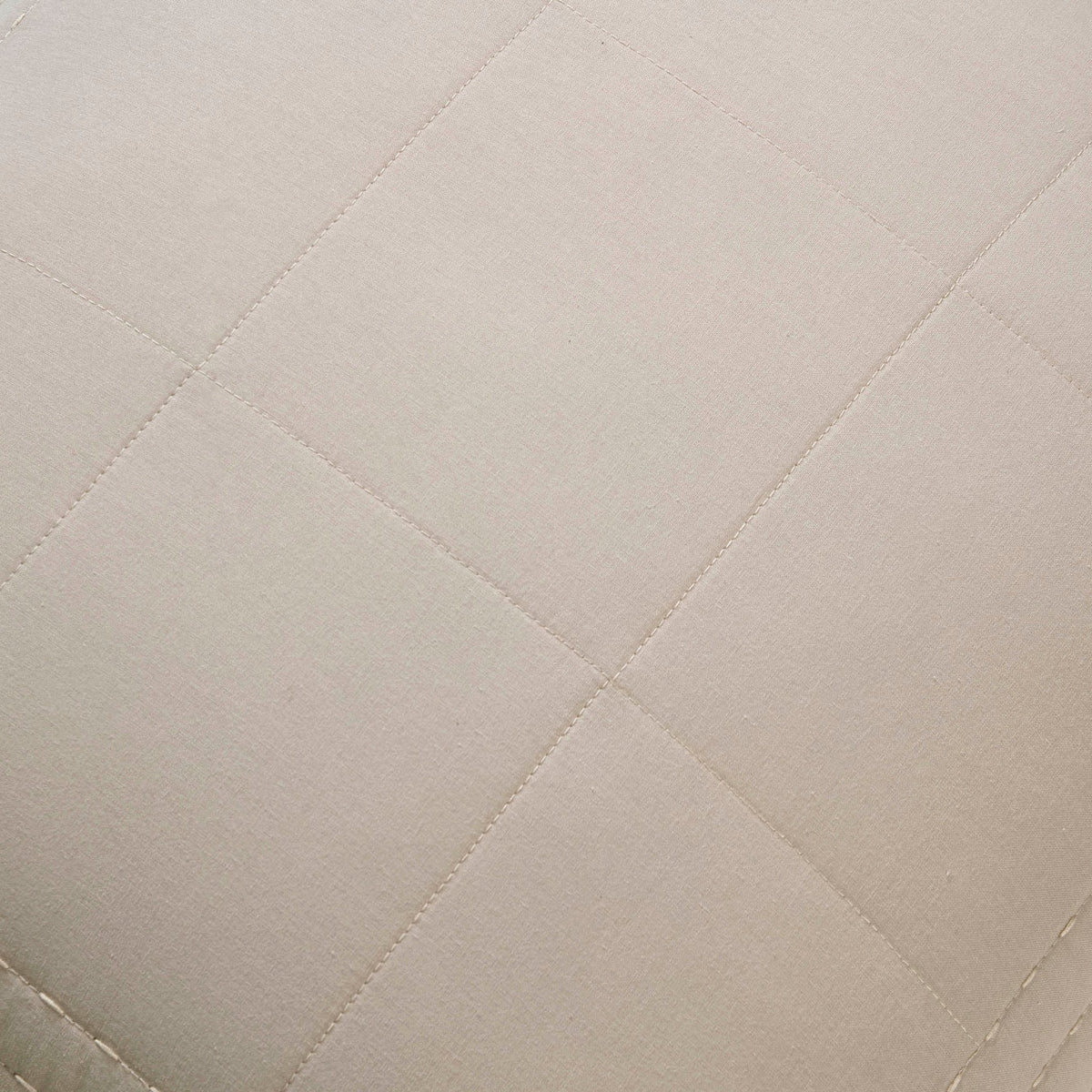 Oxford 100% Pure Cotton Quilted Cushion Cover - Champagne - DUSK