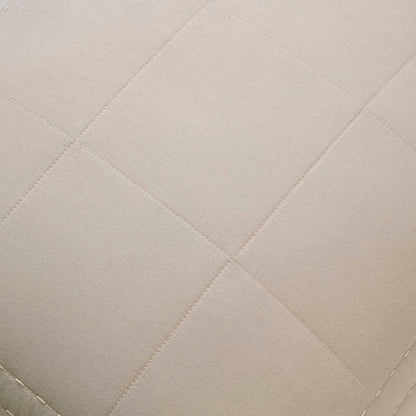 Oxford 100% Pure Cotton Quilted Cushion Cover - Champagne - DUSK