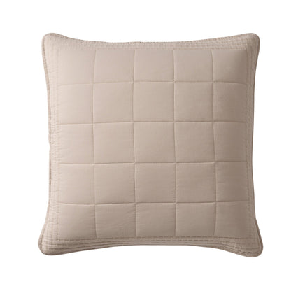 Oxford 100% Pure Cotton Quilted Cushion Cover - Champagne - DUSK