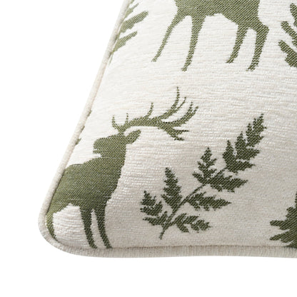 Pack of 2 Christmas Cushion Covers - Forest Green - DUSK