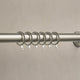 Pack of 8 Metal Curtains Rings - Silver - DUSK