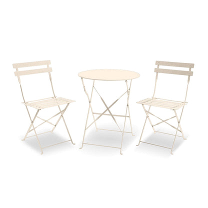 Padstow Outdoor 2 Seater Bistro Set - Cashmere - DUSK