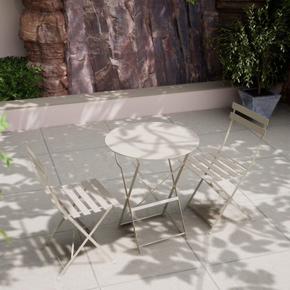 Padstow Outdoor 2 Seater Bistro Set - Cashmere - DUSK