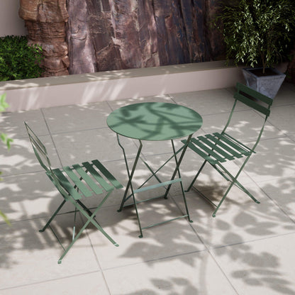 Padstow Outdoor 2 Seater Bistro Set - Moss - DUSK