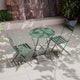 Padstow Outdoor 2 Seater Bistro Set - Moss - DUSK