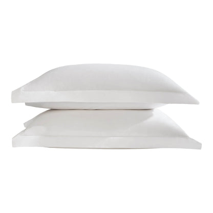Pair of 100% Egyptian Cotton 600 Thread Count Oxford Pillowcases - White - DUSK