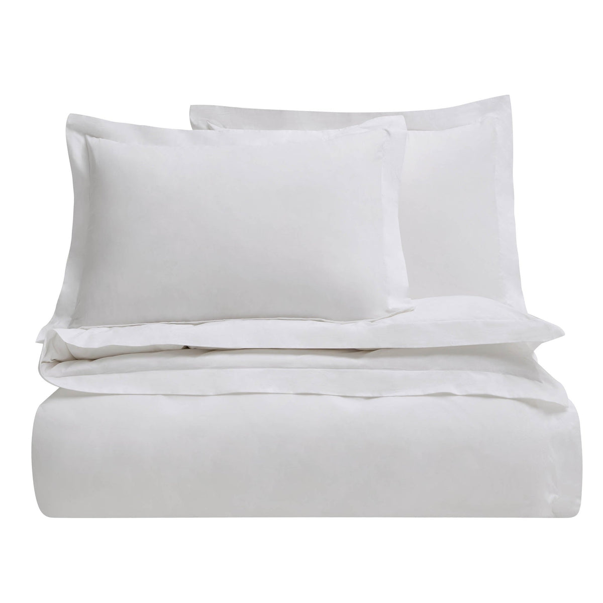Pair of 100% Egyptian Cotton 600 Thread Count Oxford Pillowcases - White - DUSK