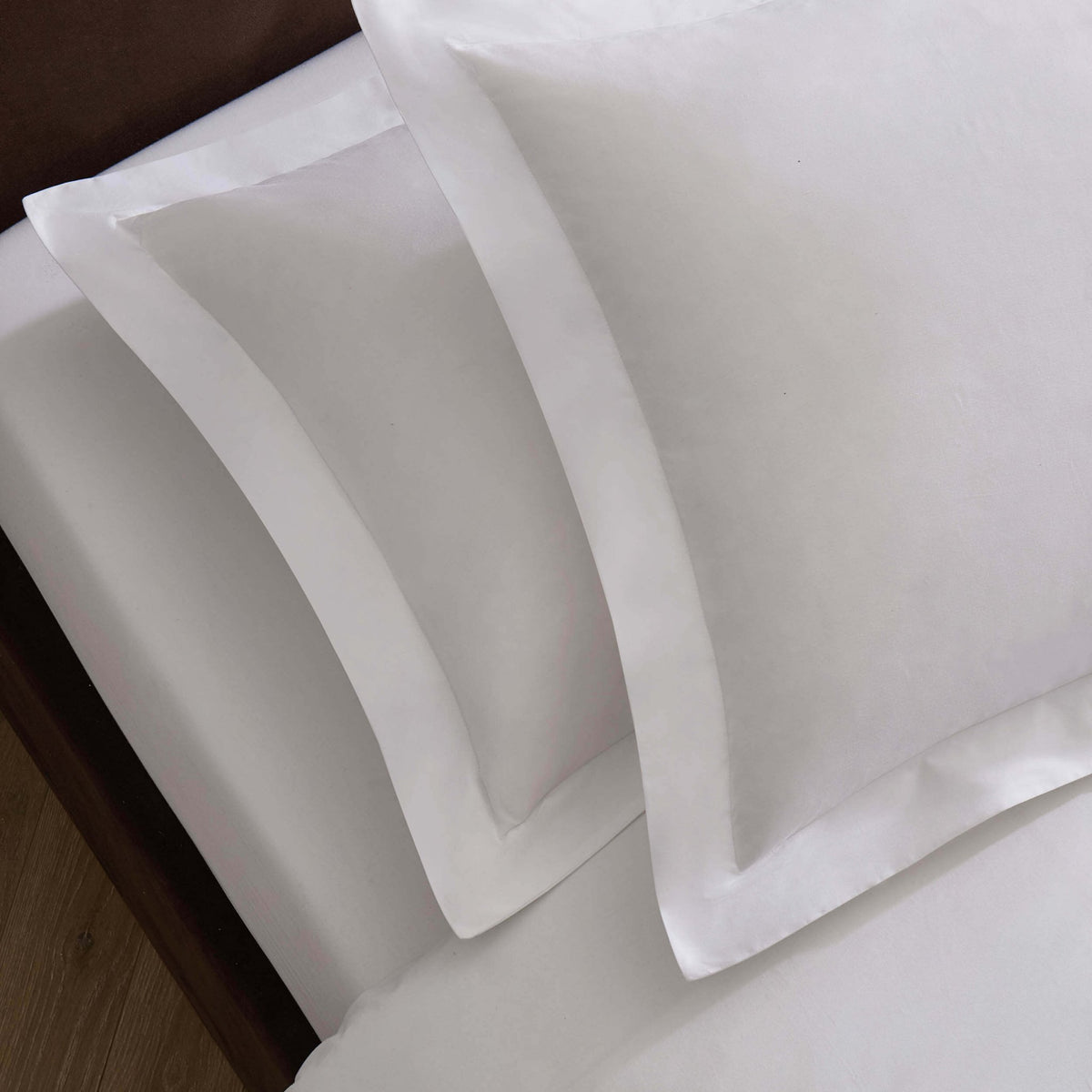 Pair of Anti - Allergy 200 Thread Count Oxford Pillowcases - White - DUSK