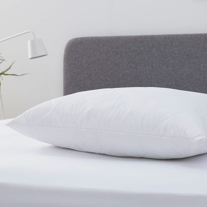 Pair of Anti - Allergy Feels Like Down Quilted Pillow Protectors - DUSK