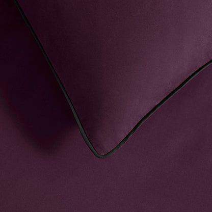 Pair of Cambridge Pillowcases - 200 Thread Count - Cotton - Deep Plum - DUSK