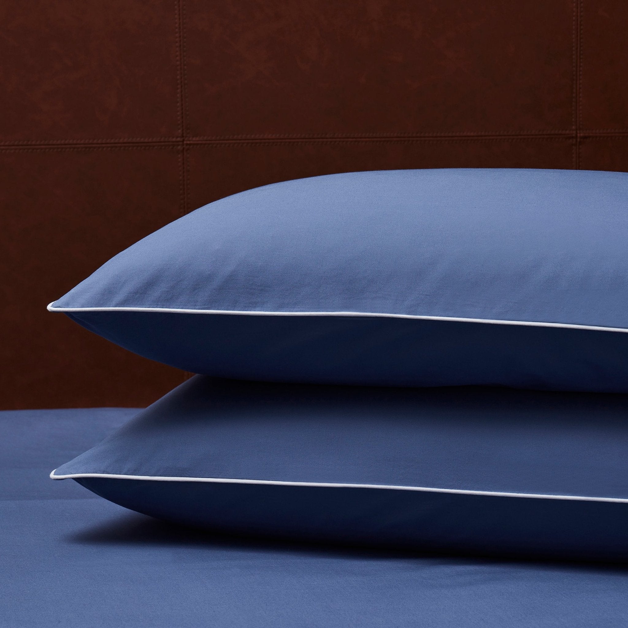Pair of Cambridge Pillowcases - 200 Thread Count - Cotton - French Blue - DUSK