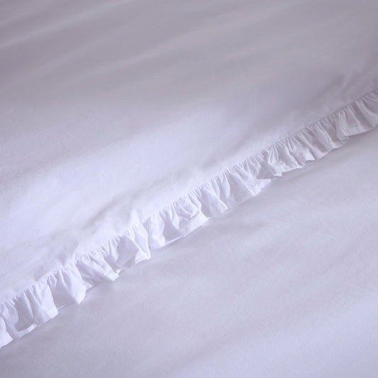 Pair of Marion Ruffle Edge Oxford Pillowcases - Ecru - DUSK