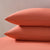 Pair of Plain - Dye Classic Pillowcases - 200 Thread Count - Burnt Orange - DUSK