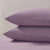 Pair of Plain - Dye Classic Pillowcases - 200 Thread Count - Heather - DUSK