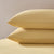 Pair of Plain - Dye Classic Pillowcases - 200 Thread Count - Mustard - DUSK