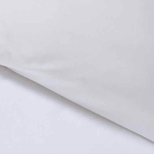 Pair of Plain - Dye Classic Pillowcases - 200 Thread Count - White - DUSK