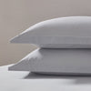 Pair of Plain - Dye Oxford Pillowcases - 200 Thread Count - Light Grey - DUSK