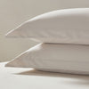 Pair of Plain - Dye Oxford Pillowcases - 200 Thread Count - Natural - DUSK