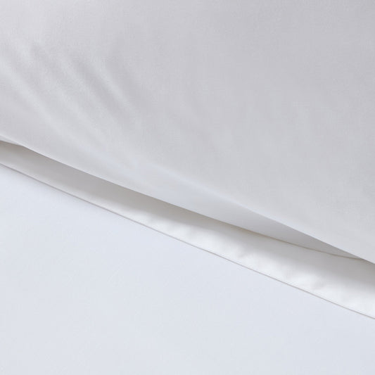 Pair of Plain - Dye Oxford Pillowcases - 200 Thread Count - White - DUSK