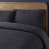 Pair of Portofino Waffle Pillowcases - 200 Thread Count - Cotton - Midnight - DUSK