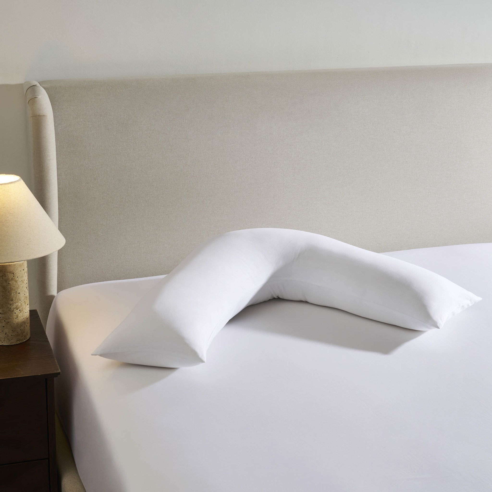 Pair of Pregnancy Pillowcase - White - DUSK