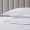 Pair of Regent Embroidered Oxford Pillowcases - 400 Thread Count Sateen - White - DUSK