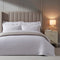 Pair of Regent Embroidered Oxford Pillowcases - 400 Thread Count Sateen - White - DUSK
