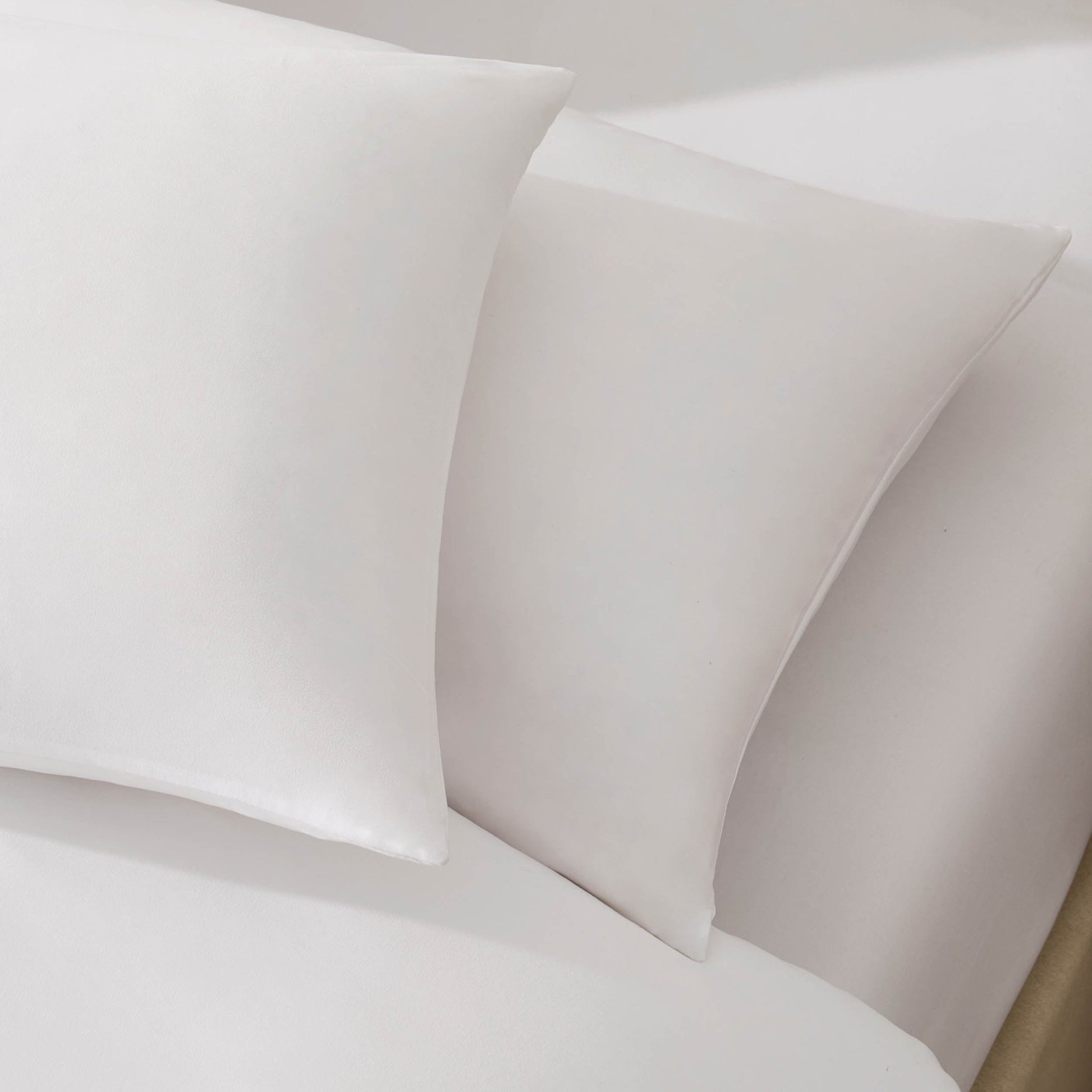 Pair of Soft Touch Microfibre Pillowcases - White - DUSK