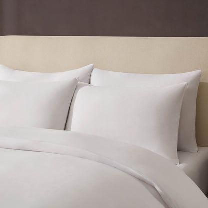 Pair of Soft Touch Microfibre Pillowcases - White - DUSK