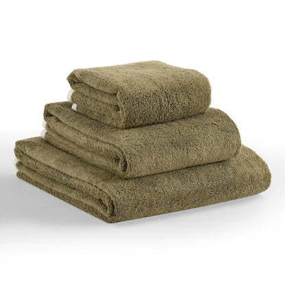 Palma Contrast Edge Towel Collection - Moss - DUSK