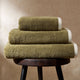 Palma Contrast Edge Towel Collection - Moss - DUSK