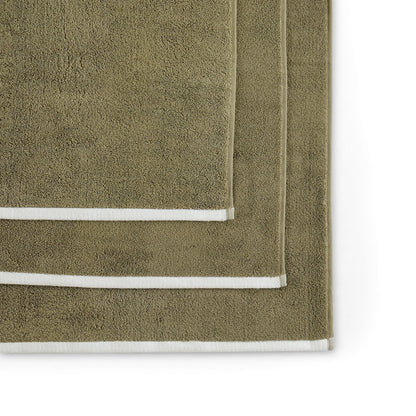 Palma Contrast Edge Towel Collection - Moss - DUSK