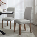 Parsons Set of 2 Dining Chairs - Grey - DUSK