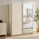 Penelope 150cm 2 Door Sliding Wardrobe - Cream - DUSK