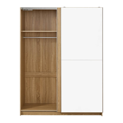 Penelope 150cm 2 Door Sliding Wardrobe - Light Wood - DUSK