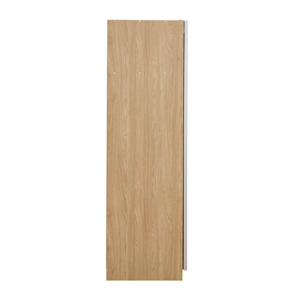 Penelope 150cm 2 Door Sliding Wardrobe - Light Wood - DUSK
