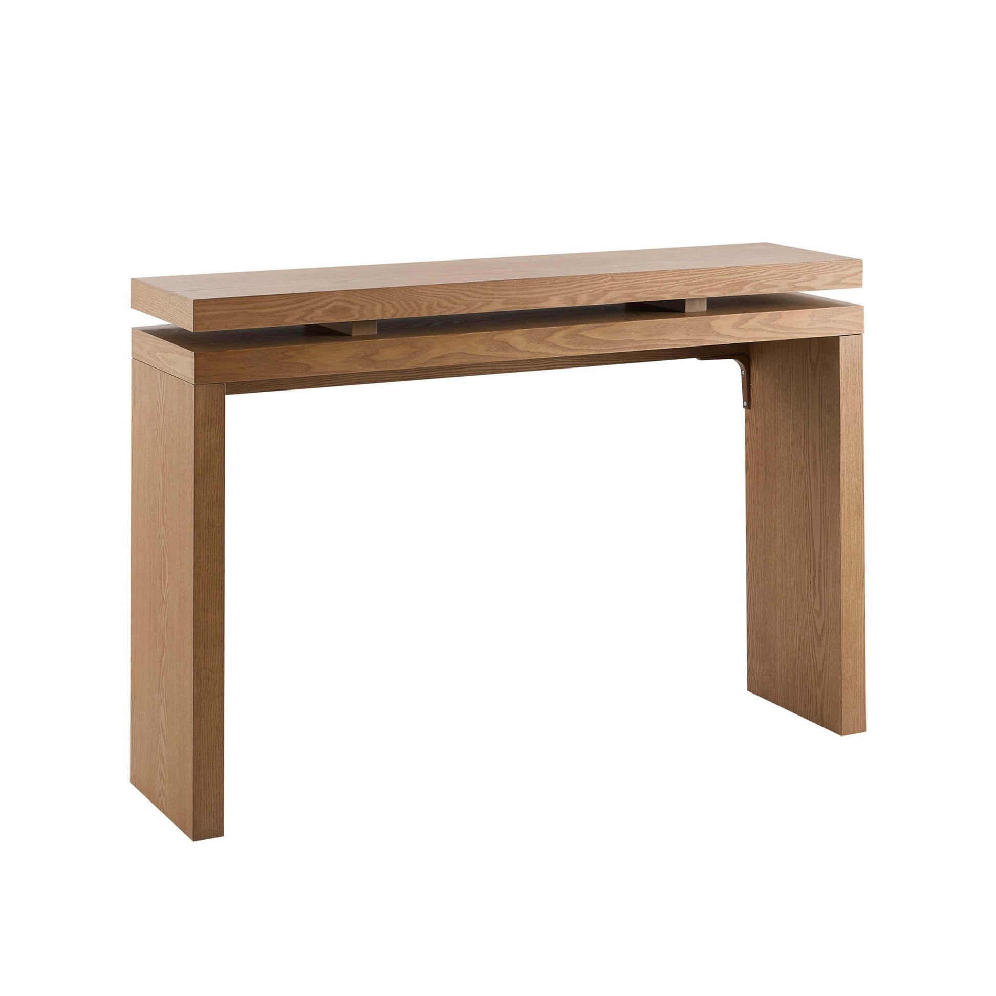 Penny Ash Console Table - Medium Wood - DUSK