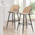 Phoebe Set of 2 Barstools - Sand/Black - DUSK