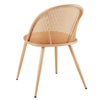 Phoebe Set Of 2 Dining Chairs - Apricot/Natural - DUSK