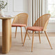 Phoebe Set Of 2 Dining Chairs - Apricot/Natural - DUSK