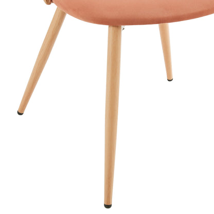 Phoebe Set Of 2 Dining Chairs - Apricot/Natural - DUSK