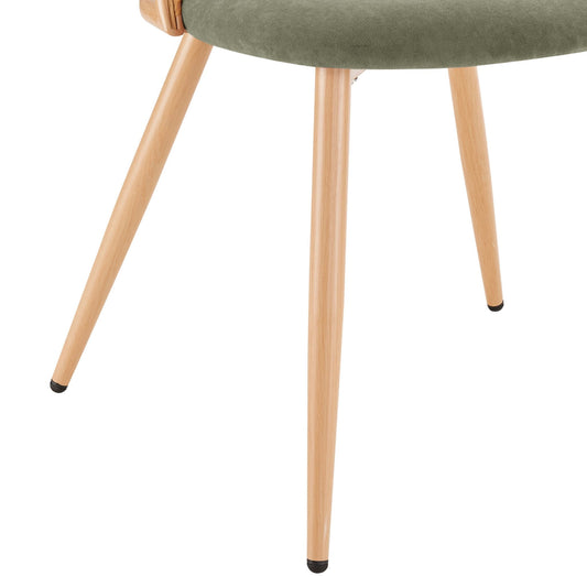 Phoebe Set Of 2 Dining Chairs - Sage/Natural - DUSK