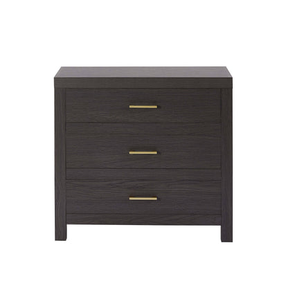 Piper 3 Drawer Chest - Dark Wood - DUSK