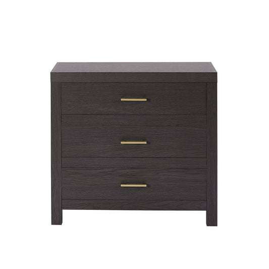 Piper 3 Drawer Chest - Dark Wood - DUSK