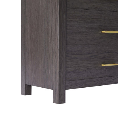 Piper 3 Drawer Chest - Dark Wood - DUSK