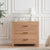 Piper 3 Drawer Chest - Light Wood - DUSK