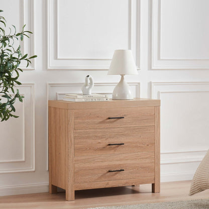 Piper 3 Drawer Chest - Light Wood - DUSK